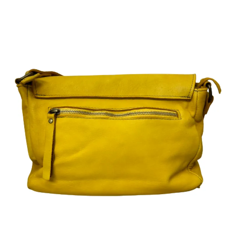 Handcrafted Bag In Smooth Washed Leather