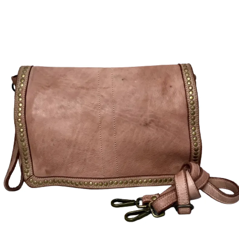 Handcrafted Bag Washed With Studs