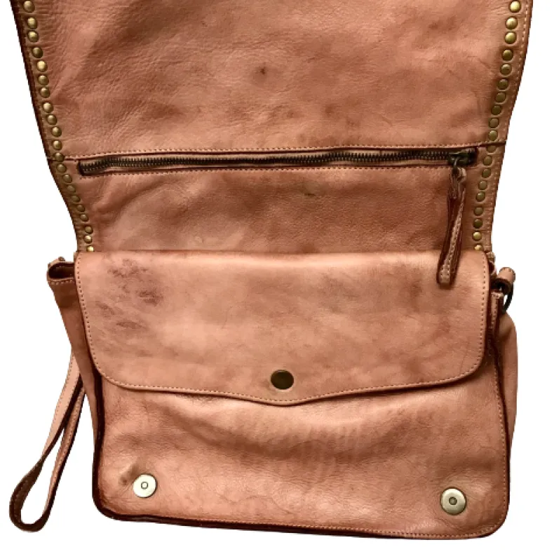 Handcrafted Bag Washed With Studs