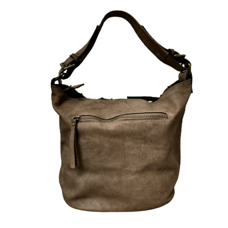 Handcrafted Bag With Worked Leather