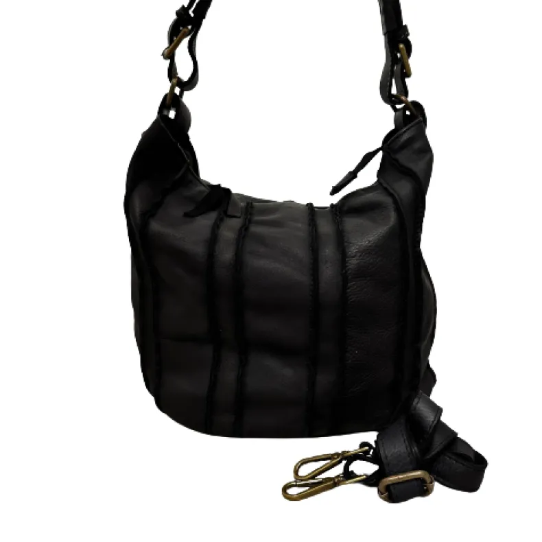 Handcrafted Bag With Worked Leather