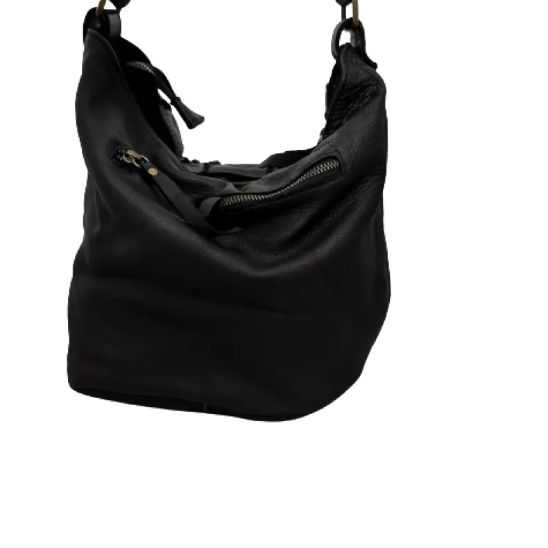 Handcrafted Bag With Worked Leather