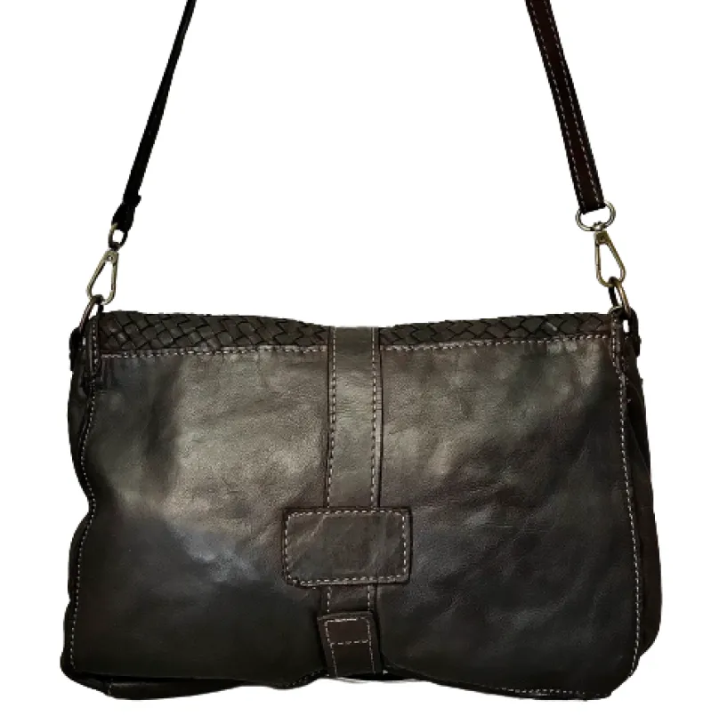 Handcrafted Bag With Woven Leather