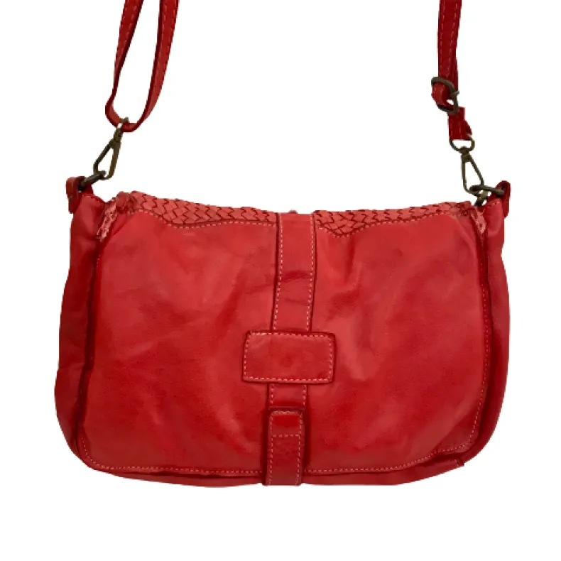 Handcrafted Bag With Woven Leather