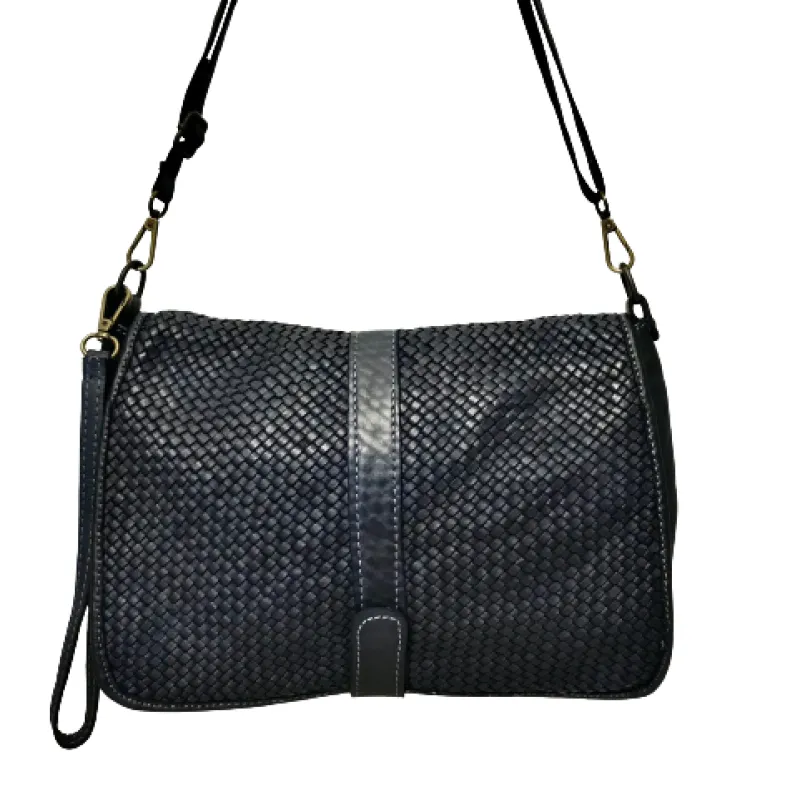 Handcrafted Bag With Woven Leather