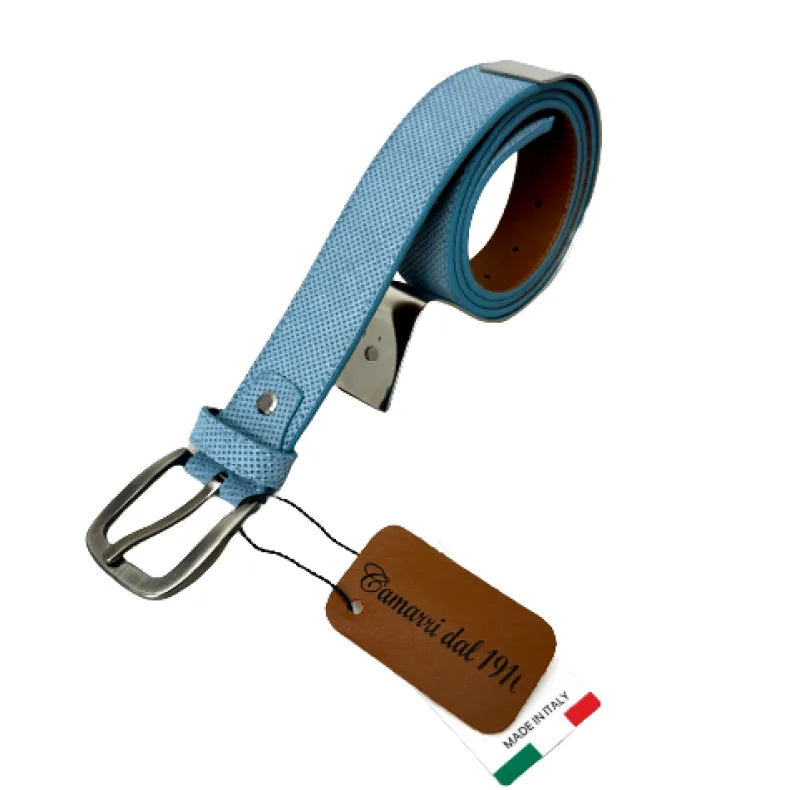 Handcrafted Belt In Speckled Nubuck 2067