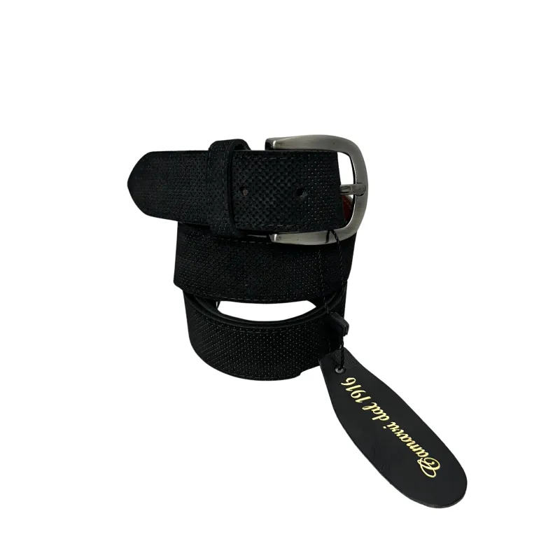 Handcrafted Belt In Speckled Nubuck 2067