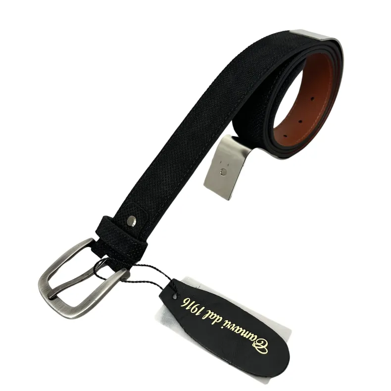 Handcrafted Belt In Speckled Nubuck 2067