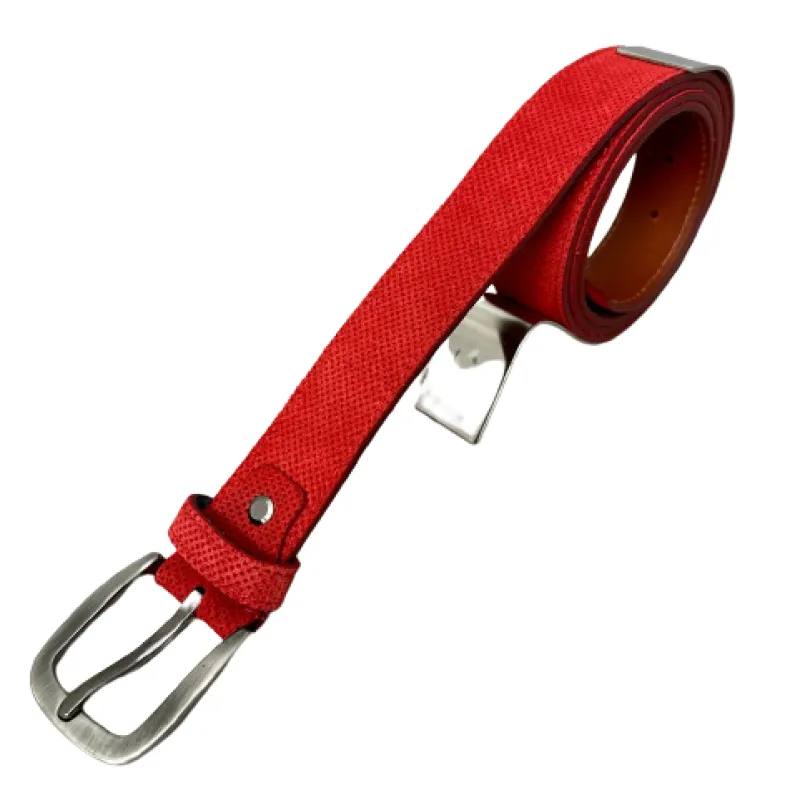 Handcrafted Belt In Speckled Nubuck 2067