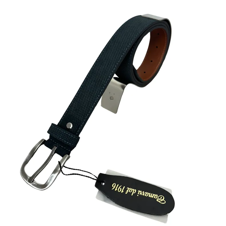 Handcrafted Belt In Speckled Nubuck 2067