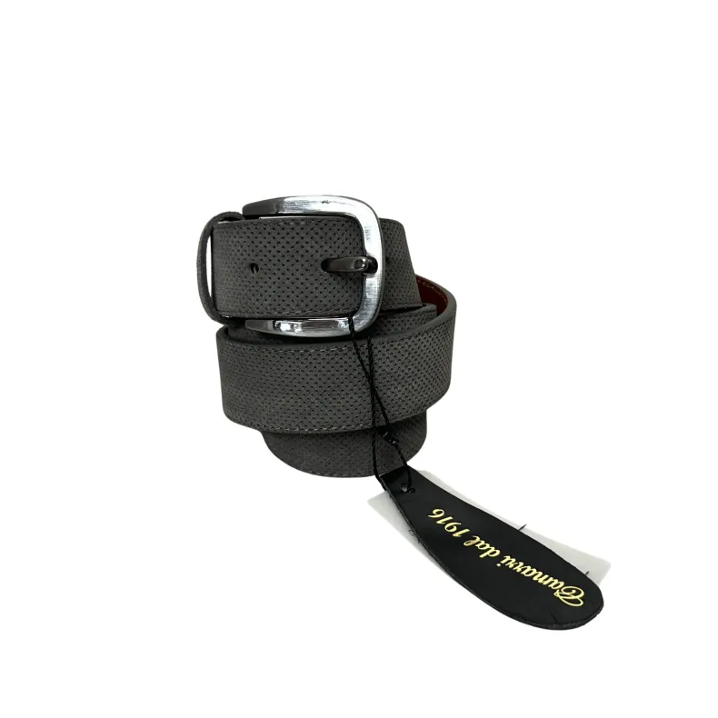 Handcrafted Belt In Speckled Nubuck 2067