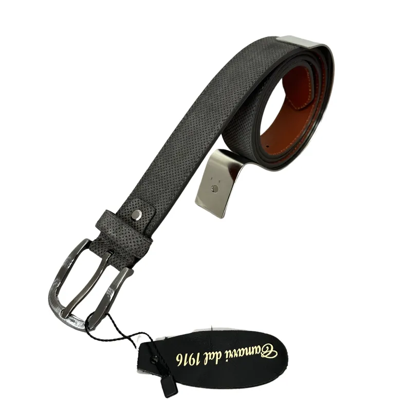 Handcrafted Belt In Speckled Nubuck 2067