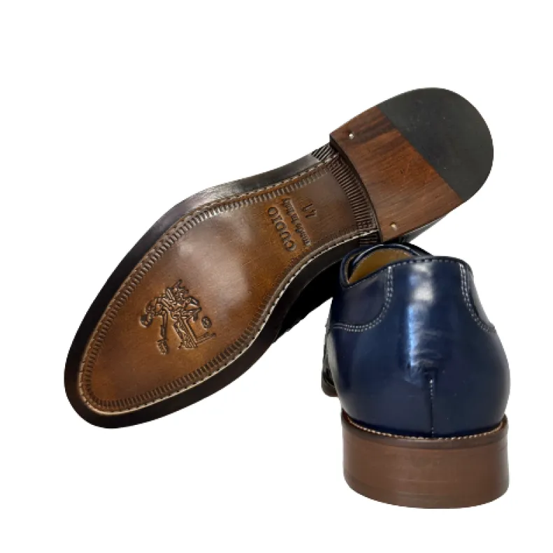 Handcrafted Braided Blue Lace-up