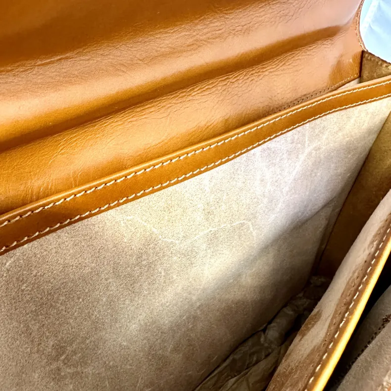 Handcrafted Briefcase With 3 Compartments