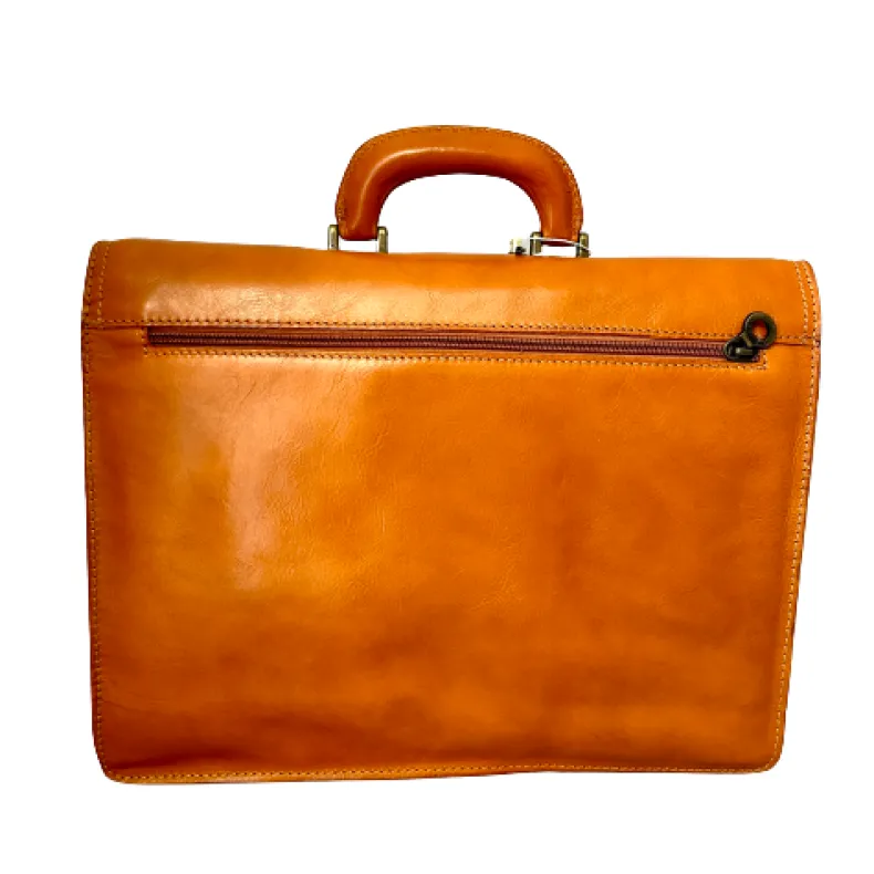 Handcrafted Briefcase With 3 Compartments