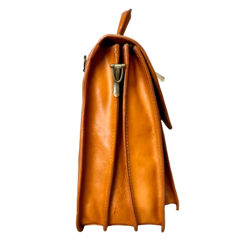 Handcrafted Briefcase With 3 Compartments