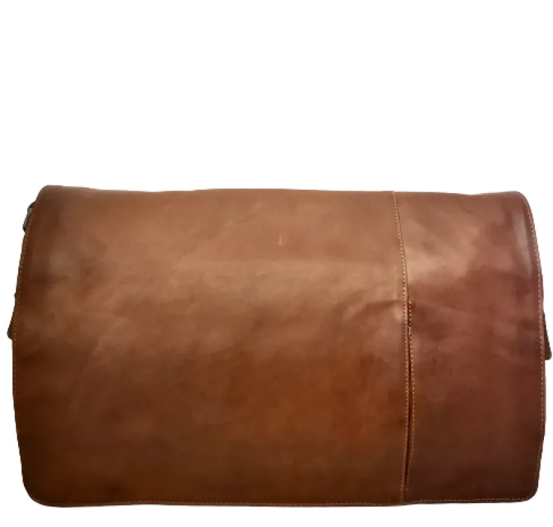 Handcrafted Brown L Messenger