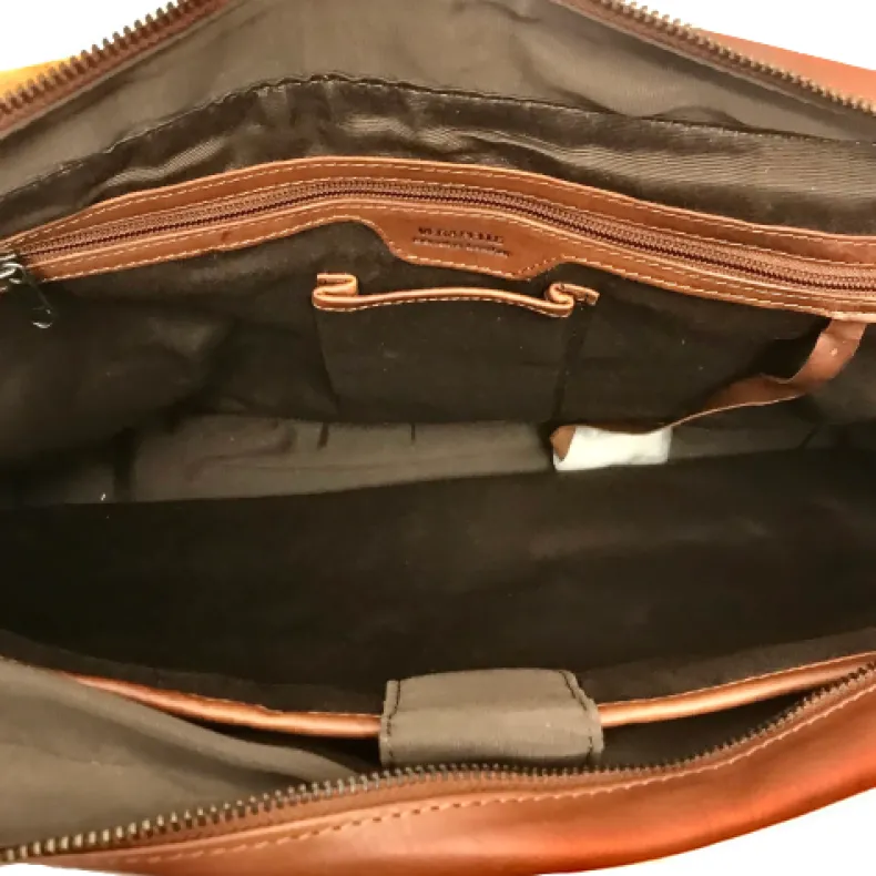 Handcrafted Brown L Messenger