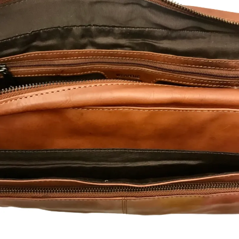 Handcrafted Brown L Messenger