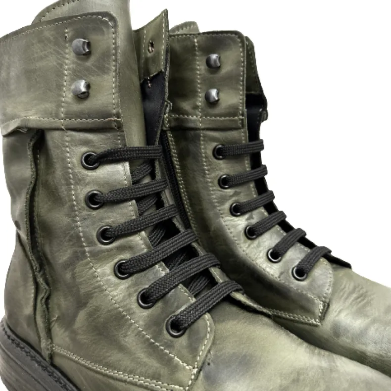 Handcrafted Green Brushed Amphibian