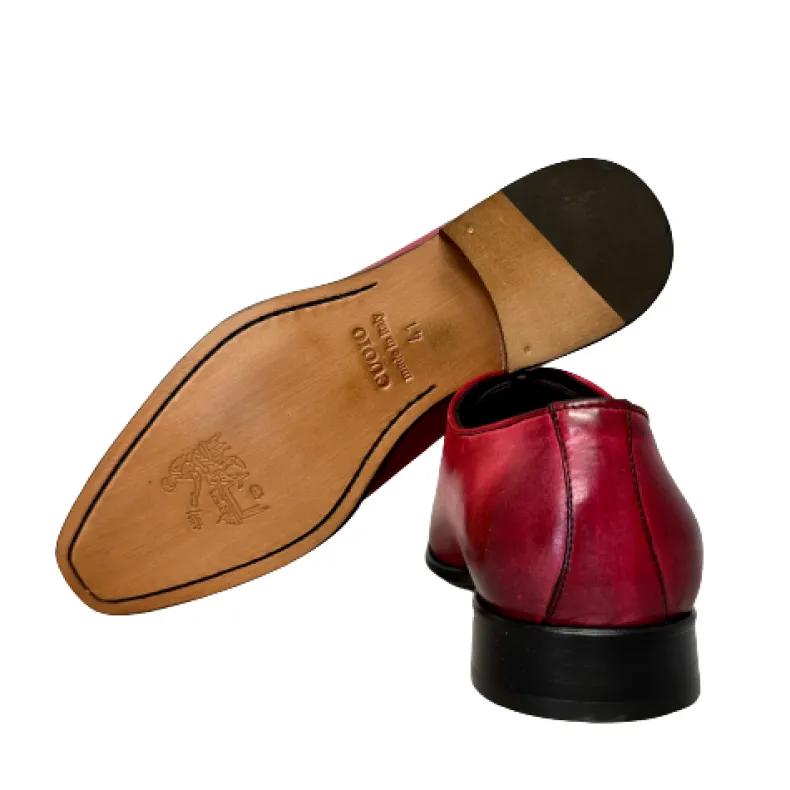 Handcrafted Lace-up Stitched Blake Fuchsia