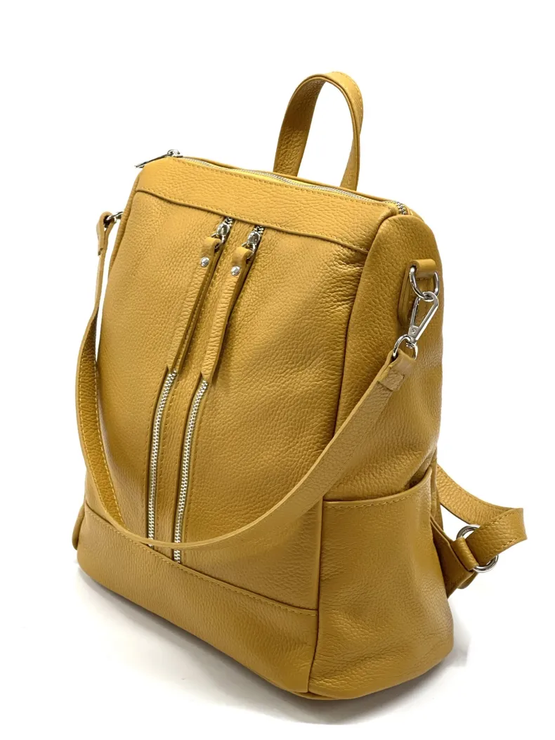 Handcrafted Leather Backpack With Handle