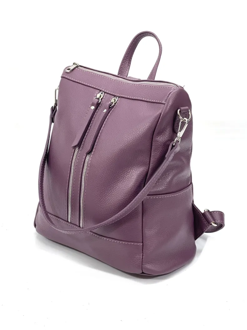 Handcrafted Leather Backpack With Handle