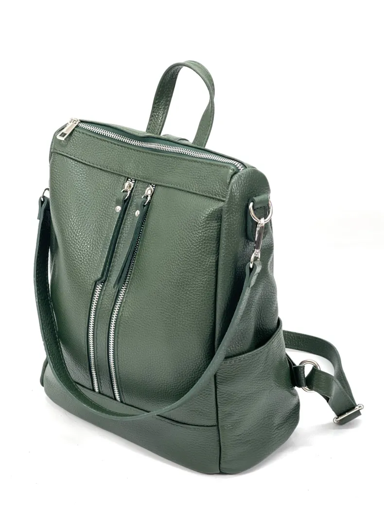 Handcrafted Leather Backpack With Handle