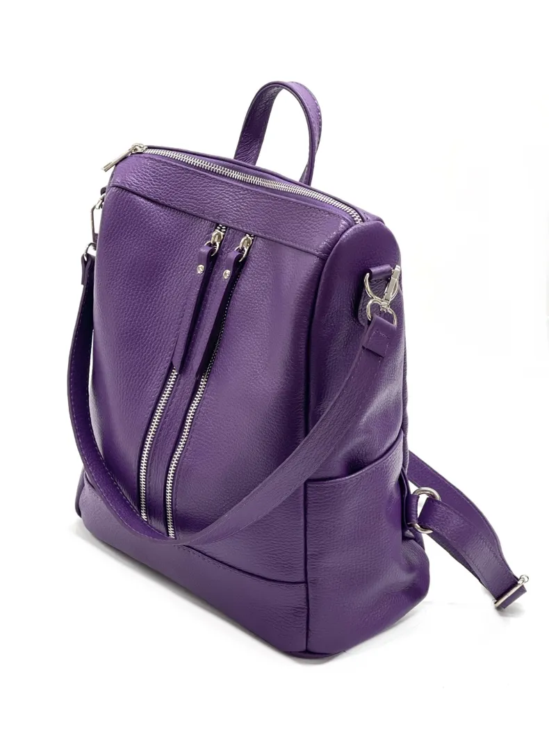 Handcrafted Leather Backpack With Handle