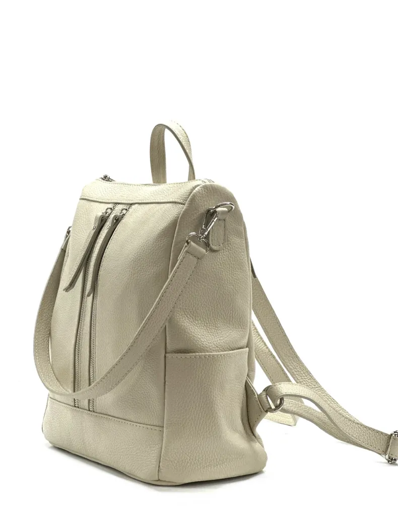 Handcrafted Leather Backpack With Handle