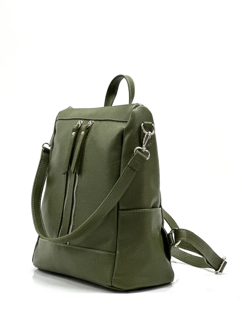 Handcrafted Leather Backpack With Handle