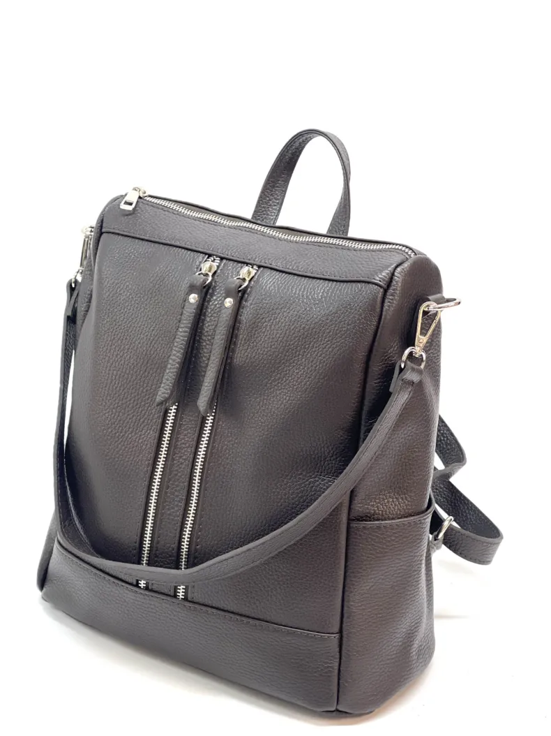Handcrafted Leather Backpack With Handle