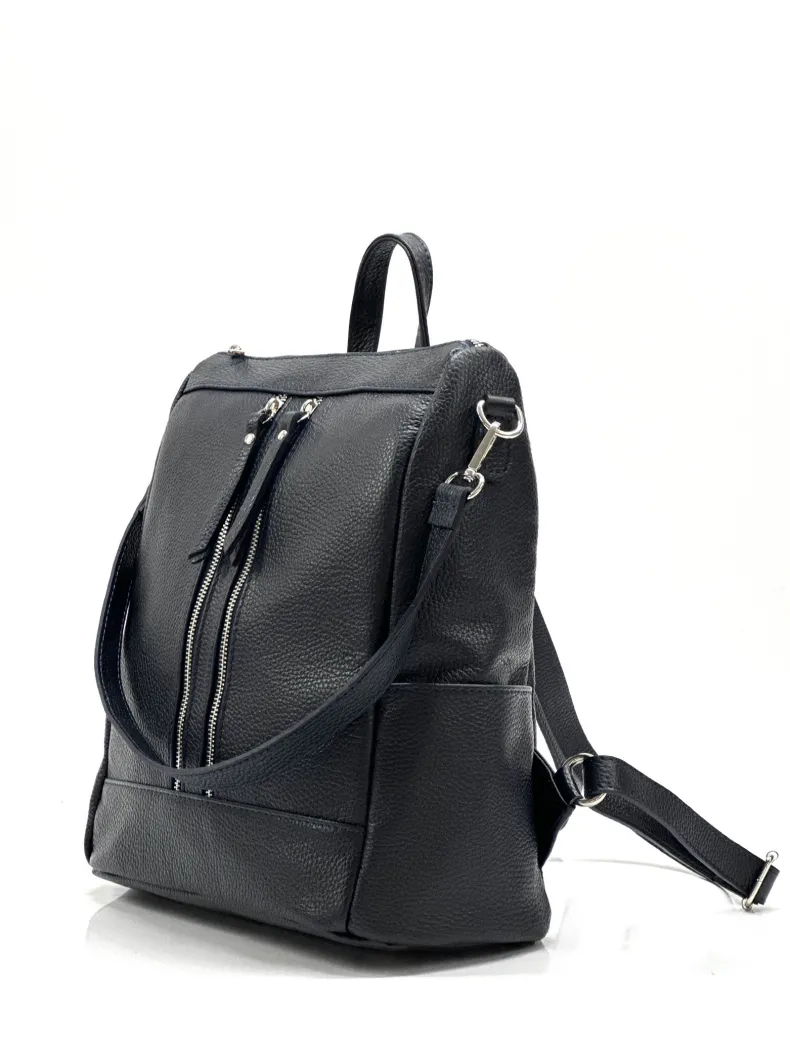 Handcrafted Leather Backpack With Handle