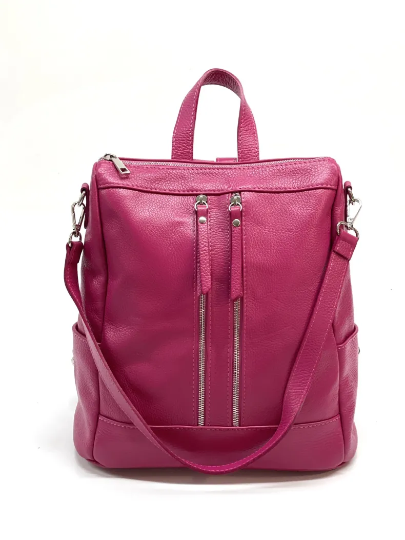 Handcrafted Leather Backpack With Handle