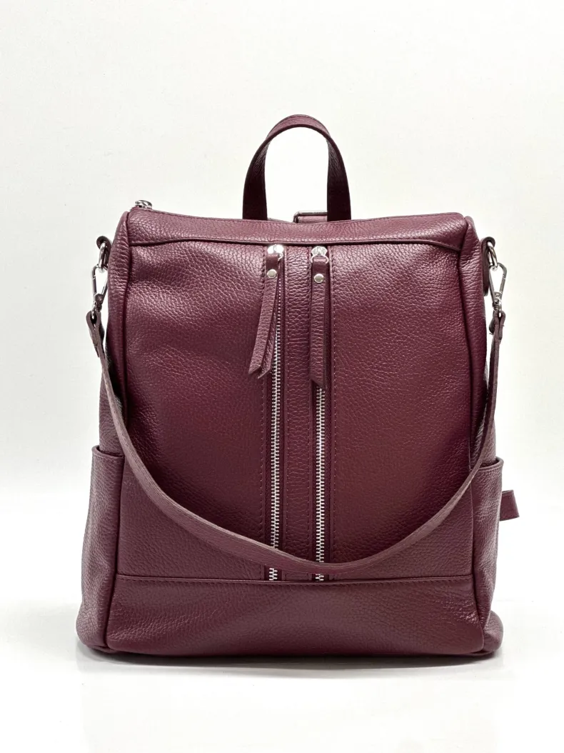 Handcrafted Leather Backpack With Handle