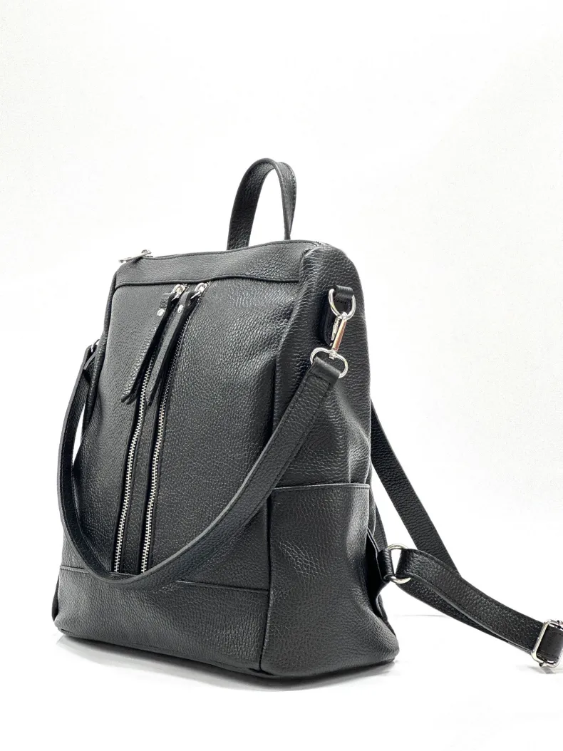 Handcrafted Leather Backpack With Handle