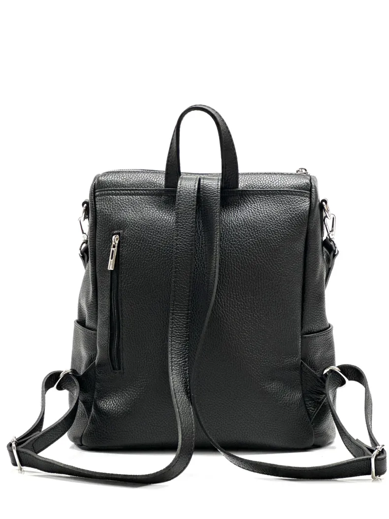 Handcrafted Leather Backpack With Handle