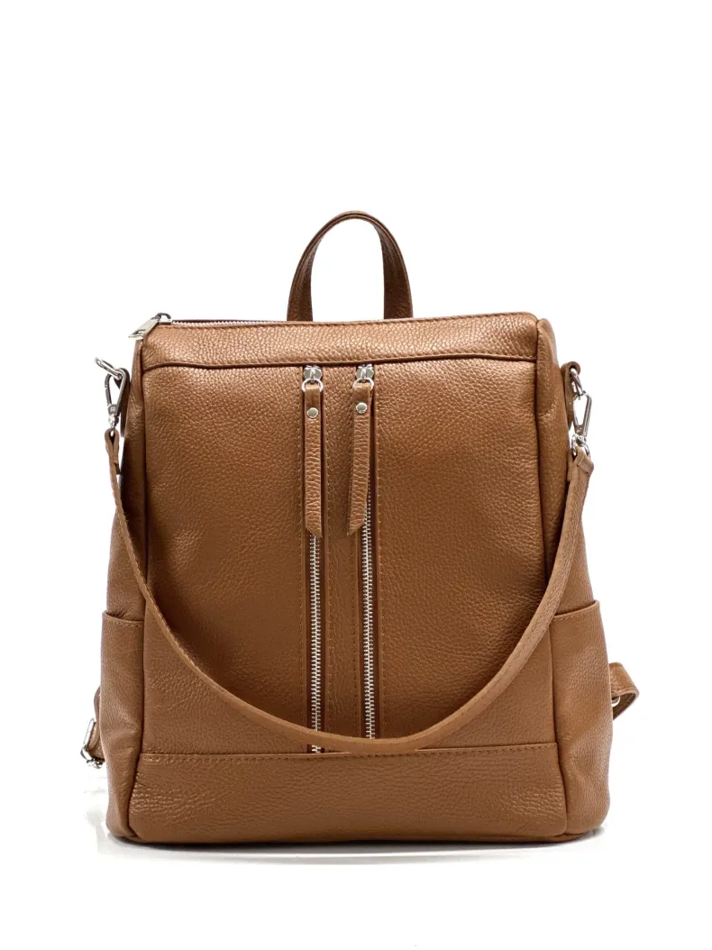 Handcrafted Leather Backpack With Handle