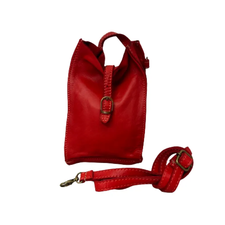 Handcrafted Leather Mobile Phone Bag