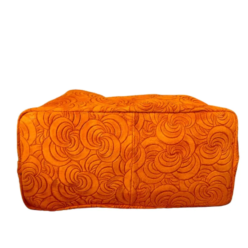 Handcrafted Leather Bag With Floral Decoration