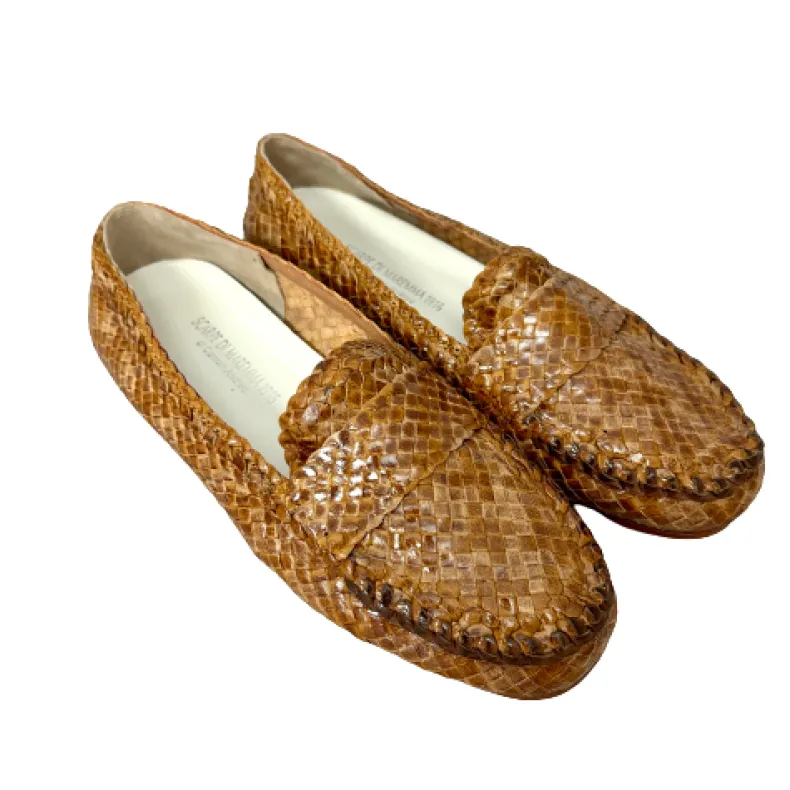 Handcrafted Moccasin In Woven Leather