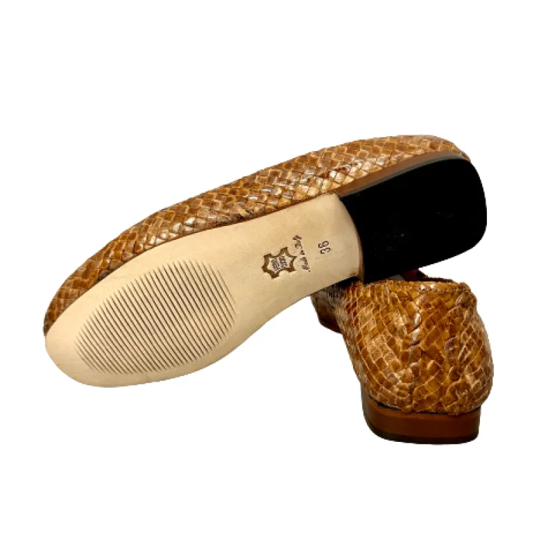 Handcrafted Moccasin In Woven Leather