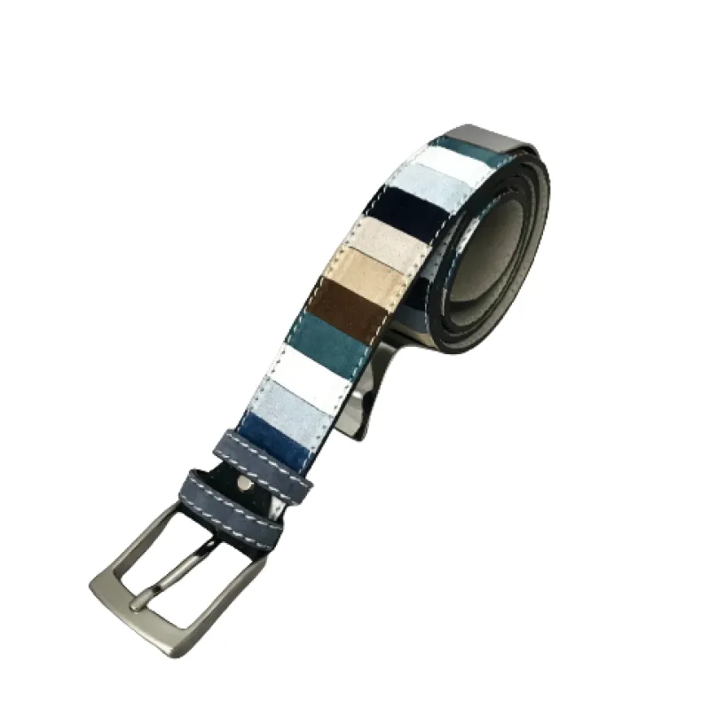 Handcrafted Multicolored Nubuck Belt B14
