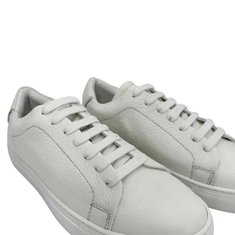 Handcrafted Sneakers In White Leather