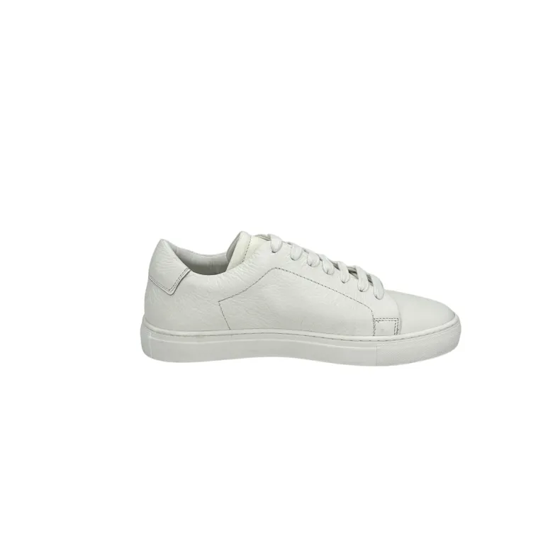 Handcrafted Sneakers In White Leather