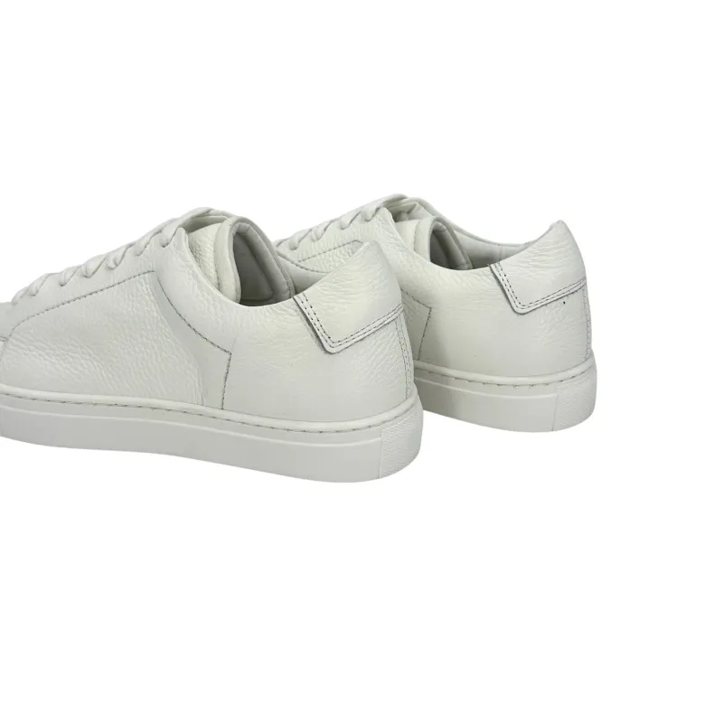 Handcrafted Sneakers In White Leather