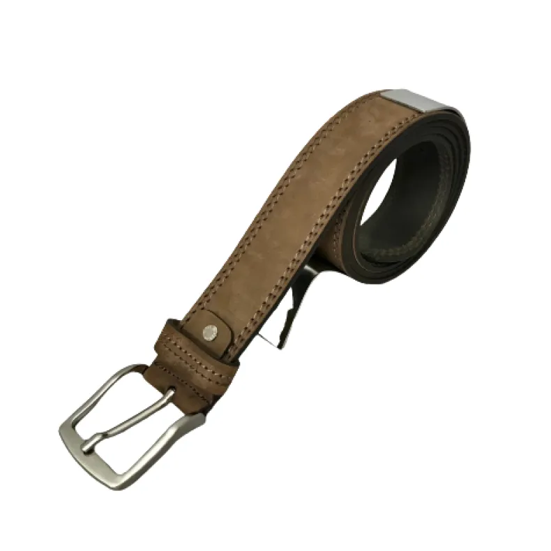 Handcrafted Taupe Nubuck Belt 040-3