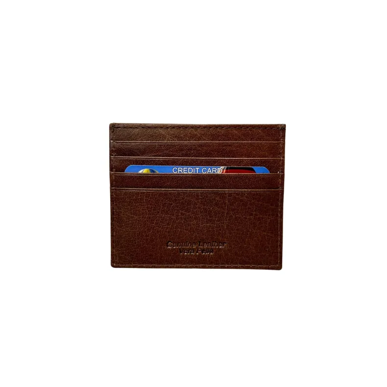 Handcrafted Two-tone Leather Card Holder
