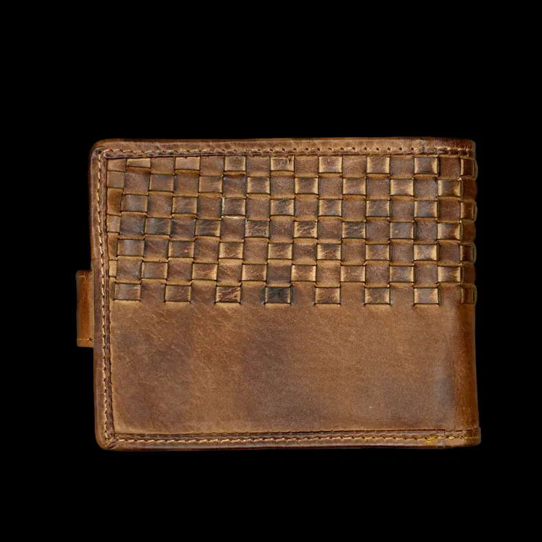 Handcrafted Woven Wallet With Button