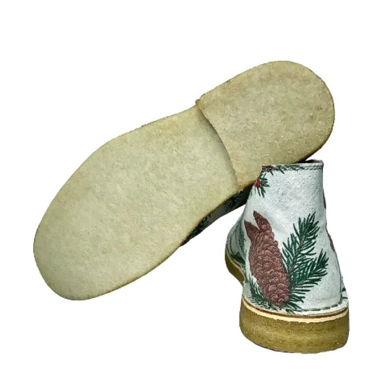 Handmade Ankle Boot Pine Cone Plants